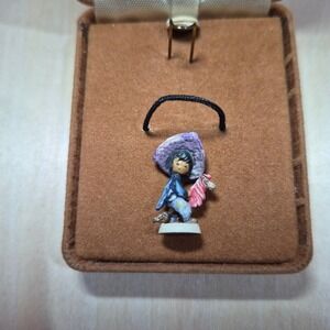 Goebel Miniatures Olszewski Boy in Sombrero Hobby Horse Pewter Figurine with Box